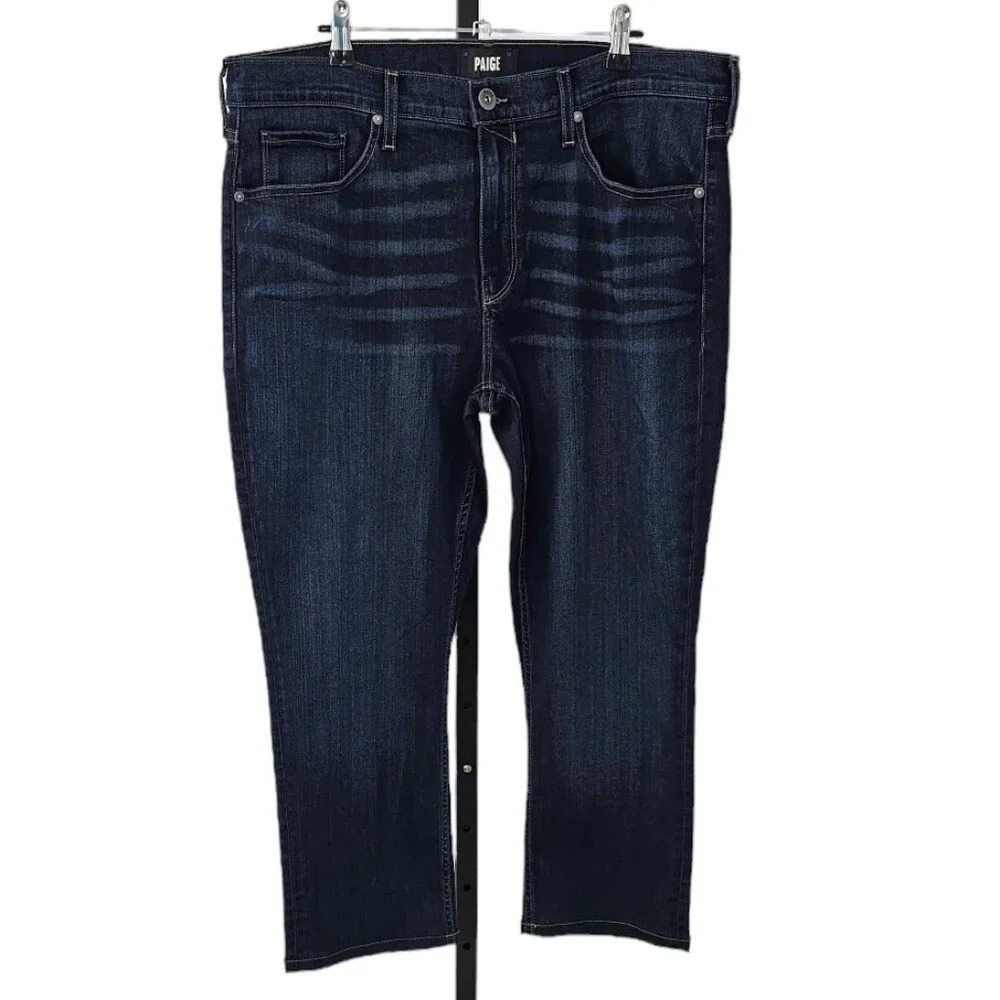 PAIGE Men's Slim Jeans in Dark Indigo Wash